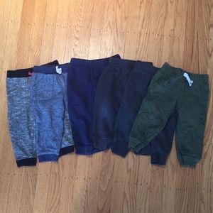 6 Pair Toddler Boy Sweatpants. 18 months.